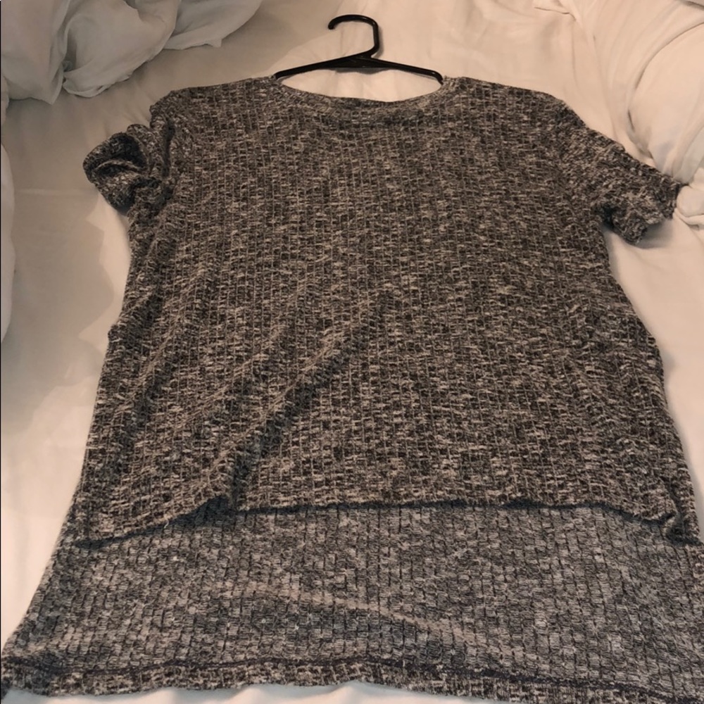 Short in the front long in the back shirt!